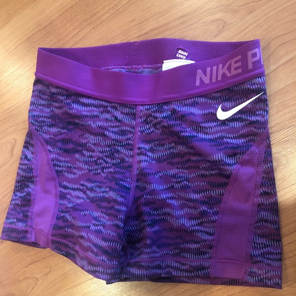 purple nike bike shorts